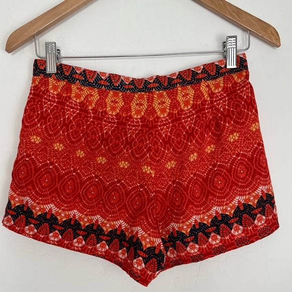 Short booty style Shorts Size Small tribal pattern designs bright bold colors - Picture 3 of 5